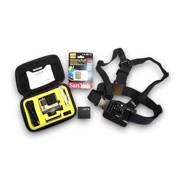 GOPRO Hero4 Silver with Case and Accessories - Picture 1 of 5